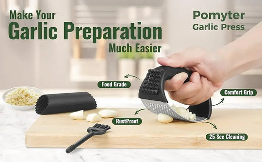 Stainless Steel Garlic Press Rocker