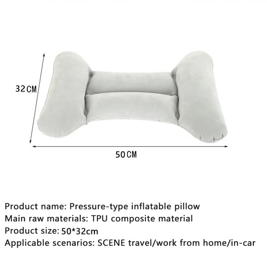 Inflatable Pillow Adjustab  Lumbar Support Pillow for Sleep Suitable for Side Lying and Supine Position
