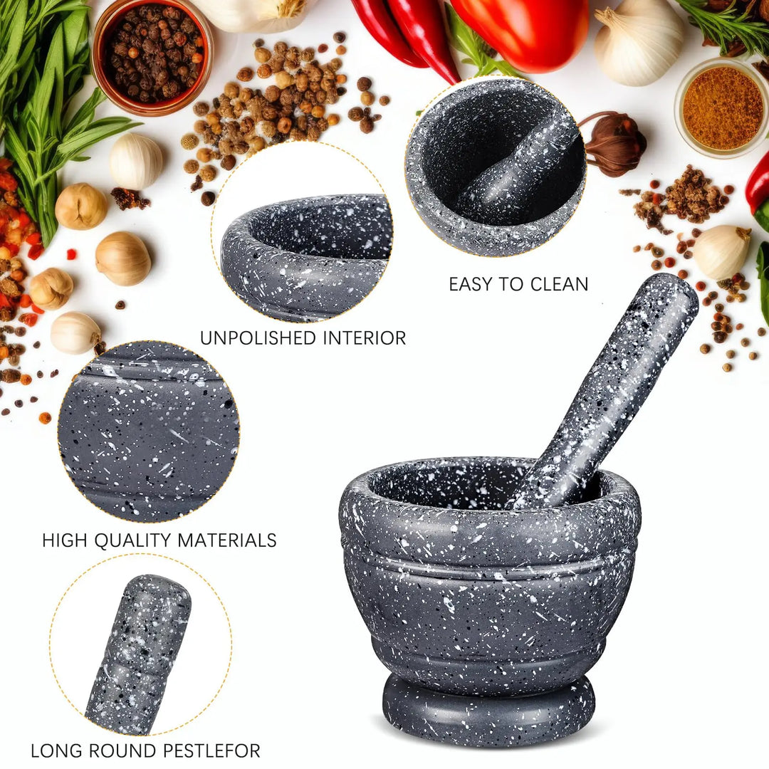 Mini Garlic Press & Mortar Grinder