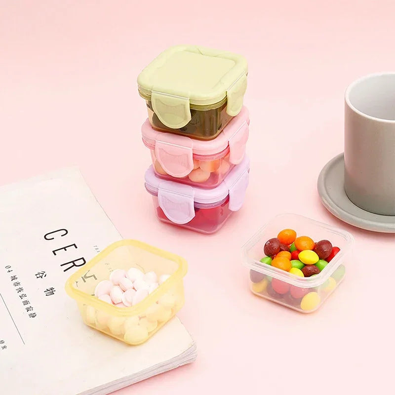 Kitchen Storage Box Small Plastic Containers Food Storage Container Moisture-Proof Airtight Refrigerated Heating Sealed Box