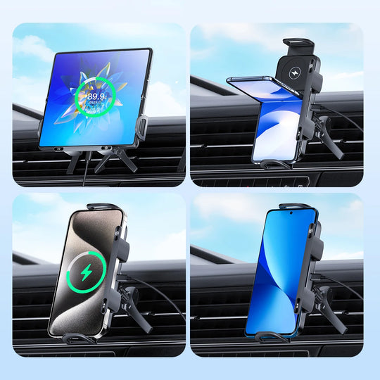 Foldable Wireless Car Phone Holder