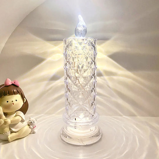 LED Flameless LED Candle Lamp Battery Powered Ambient Lamp For Home Parties, Weddings and St. Bedroom Decor Night Lights