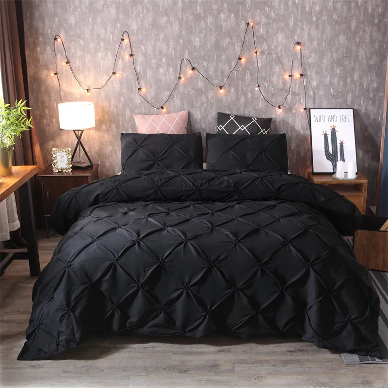Queen Comfort Set 3Pieces, Gray Bed in a Bag Comforter Set for Bedroom, Beddding Sets without Comforter, Duvet cover&Pillowcases