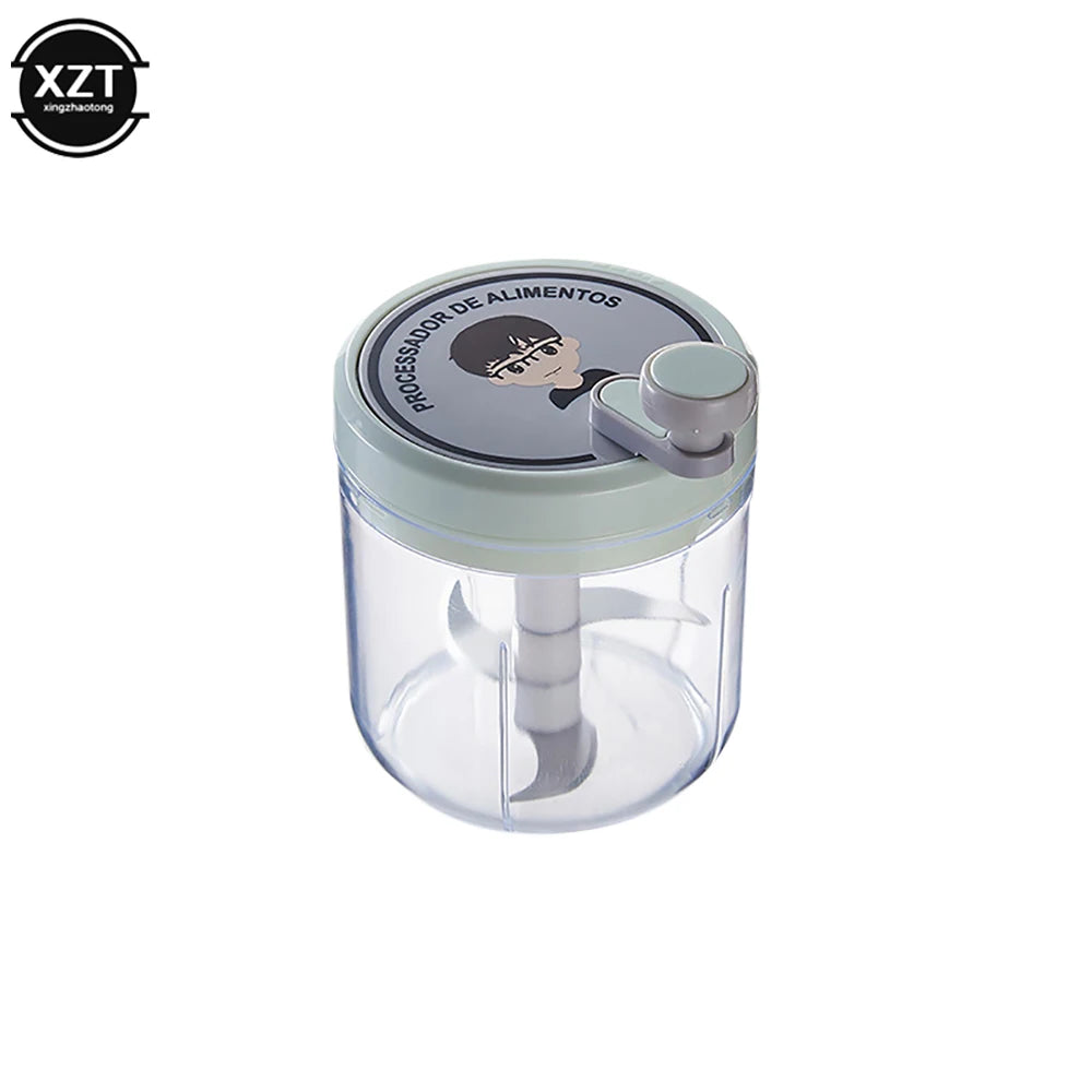 Mini Hand-Cranked Garlic Chopper