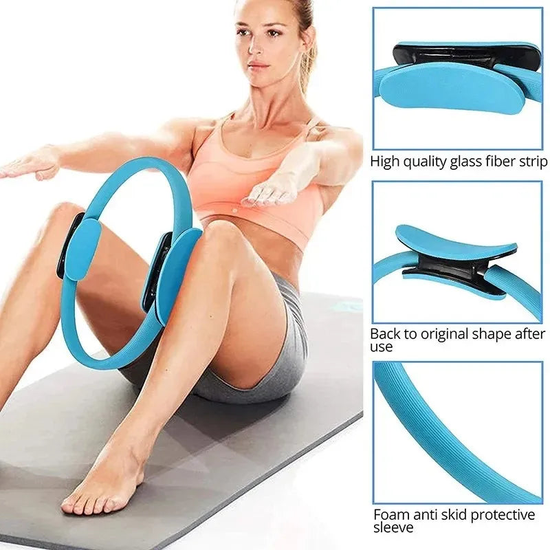 Yoga Fitness Pilates Ring Yoga Ring Open Back Ring Magic Ring Pelvic Floor Muscle Training Yoga Supplies Pilates Ring - Jscomfortzstore