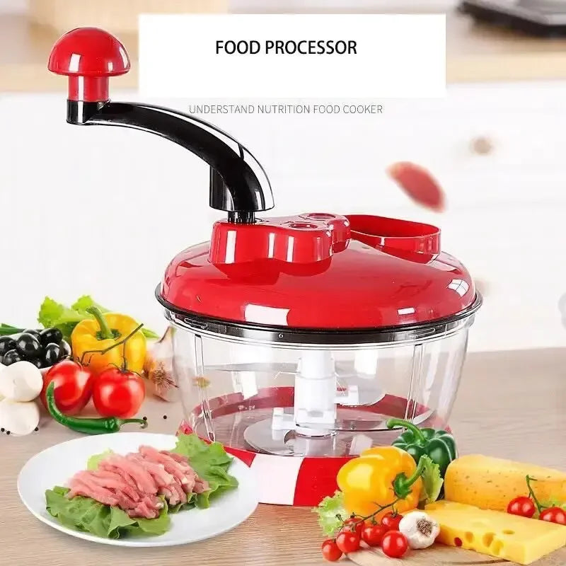 Multifunctional Manual Garlic Chopper & Food Processor