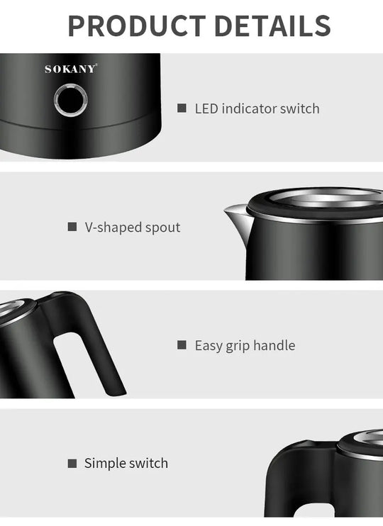 Houselin Small Electric Kettles Tea Coffee 0.5L