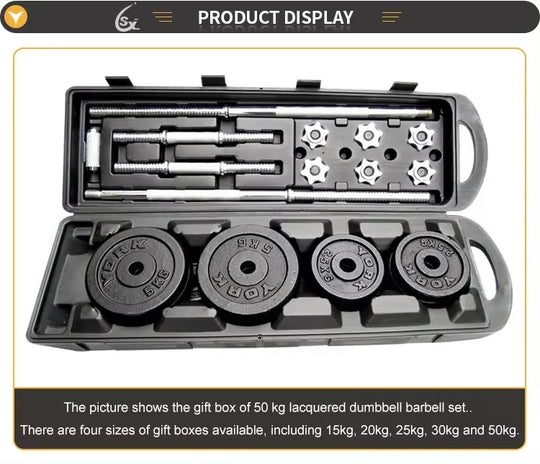 10kg-30kg Adjustable Cast Iron Dumbbells Set