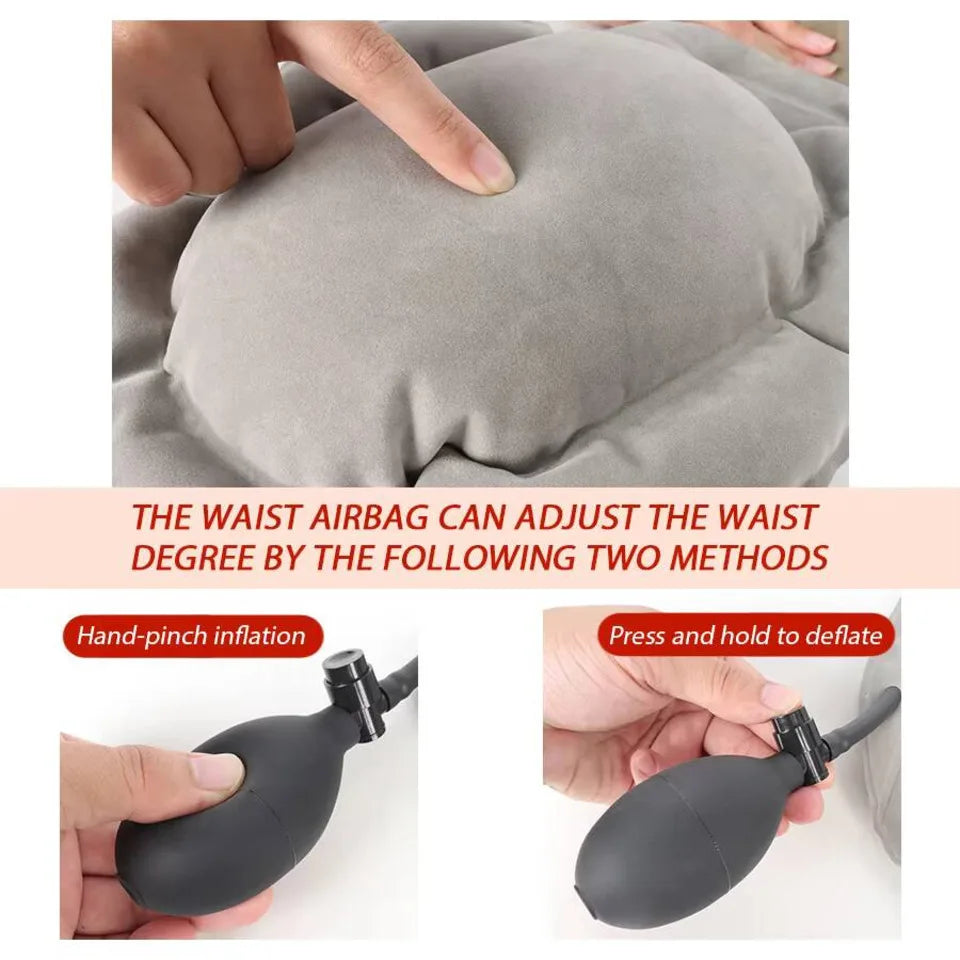 Inflatable Lumbar Support Pillow