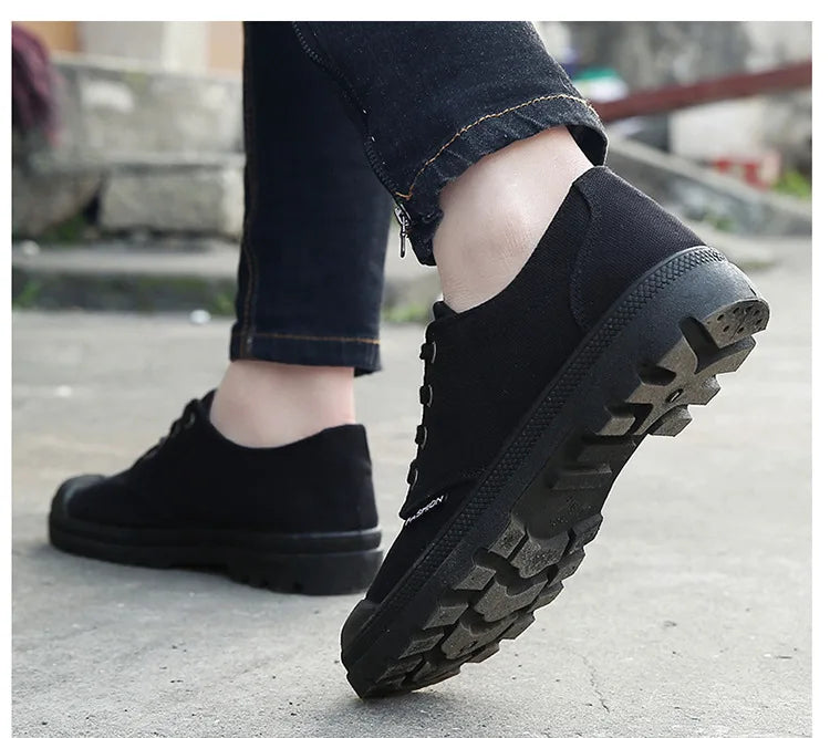 Casual Sneakers Mens Canvas Shoes Fashion Cool Street Sneaker Breathable Men's Casual Shoes Male Brand Outdoor Tooling Shoes