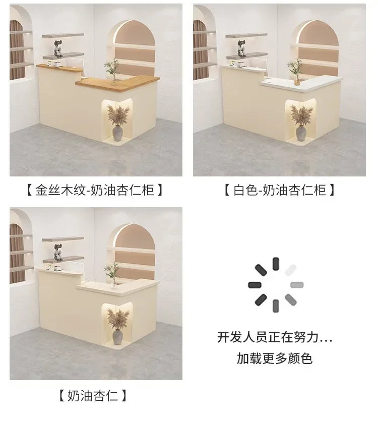 Bar Modern Reception Desk Tall Cabinet Lights Office Table Reception Desk Commercial Cashier Mostrador Garden Furniture Sets