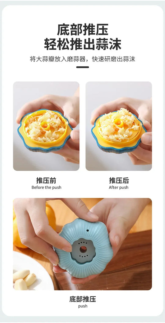Manual Rotary Grinding Machine Garlic Sharpening Machine Crusher Kitchen Tools Manual Chili Ginger Garlic Mashing Machine
