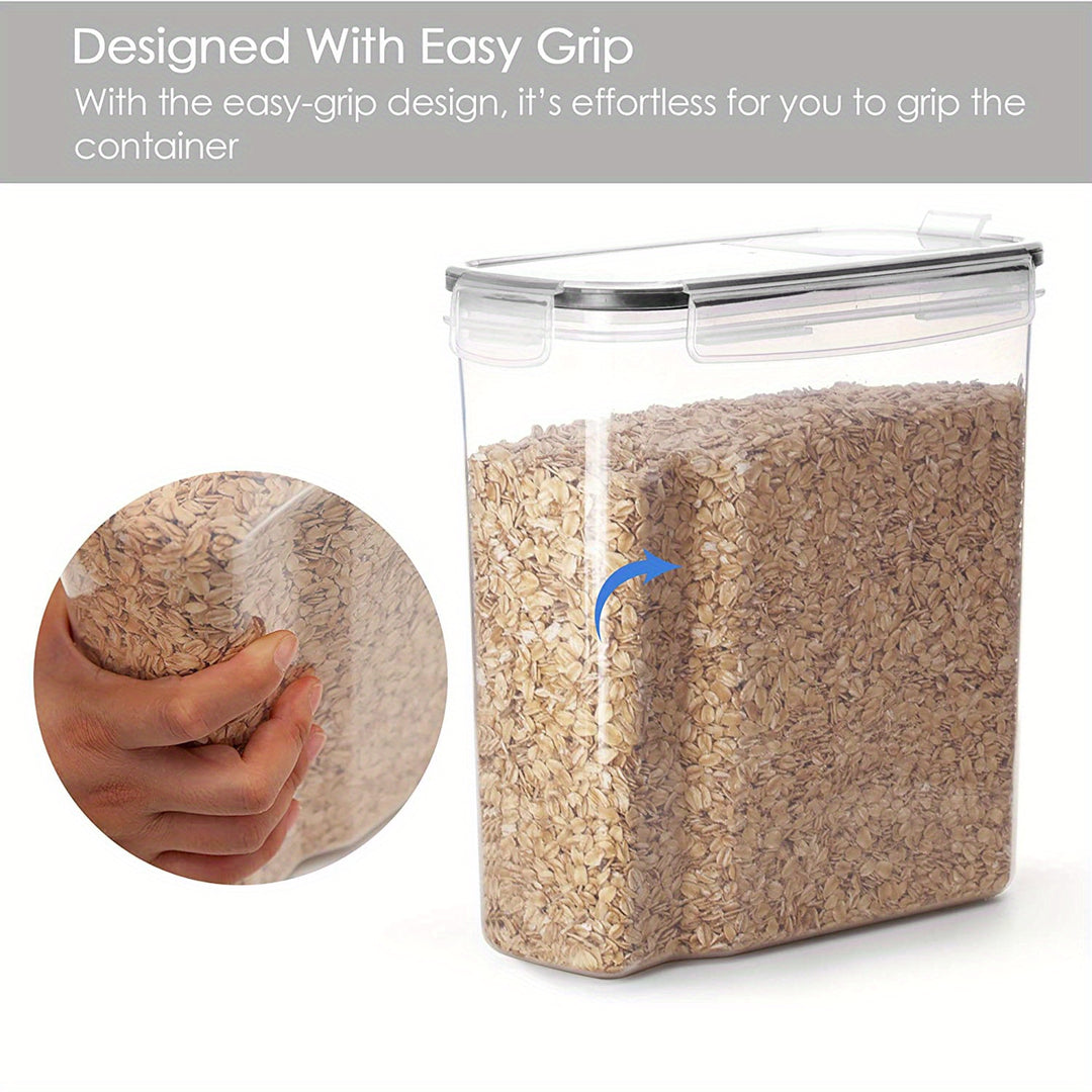 3-Piece Airtight Cereal Storage Containers Set，BPA Free, Dishwasher Safe, with Pen and Labeled, 2.5L/84.5 Floz Capacity