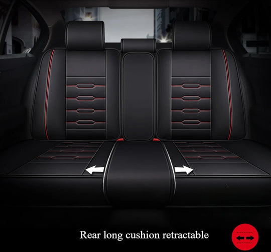 5-Seater Universal Luxury PU Leather Car Seat Covers