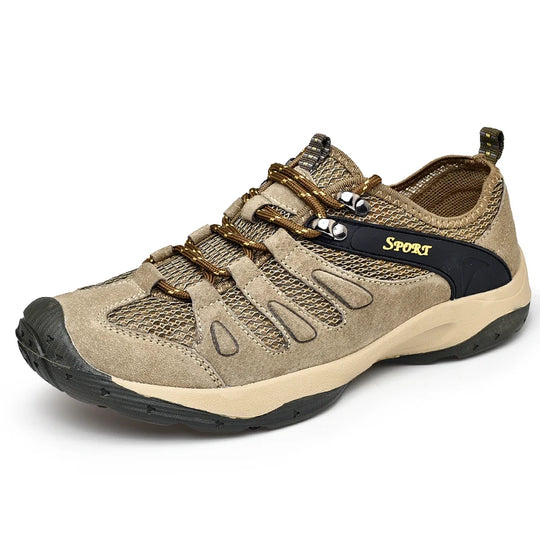 New Low-Top Lace-Up Hiking Shoes for Men Outdoor Hiking Shoes Travel Casual Shoes Breathable Treking Footwear Non-Slip Sneakers