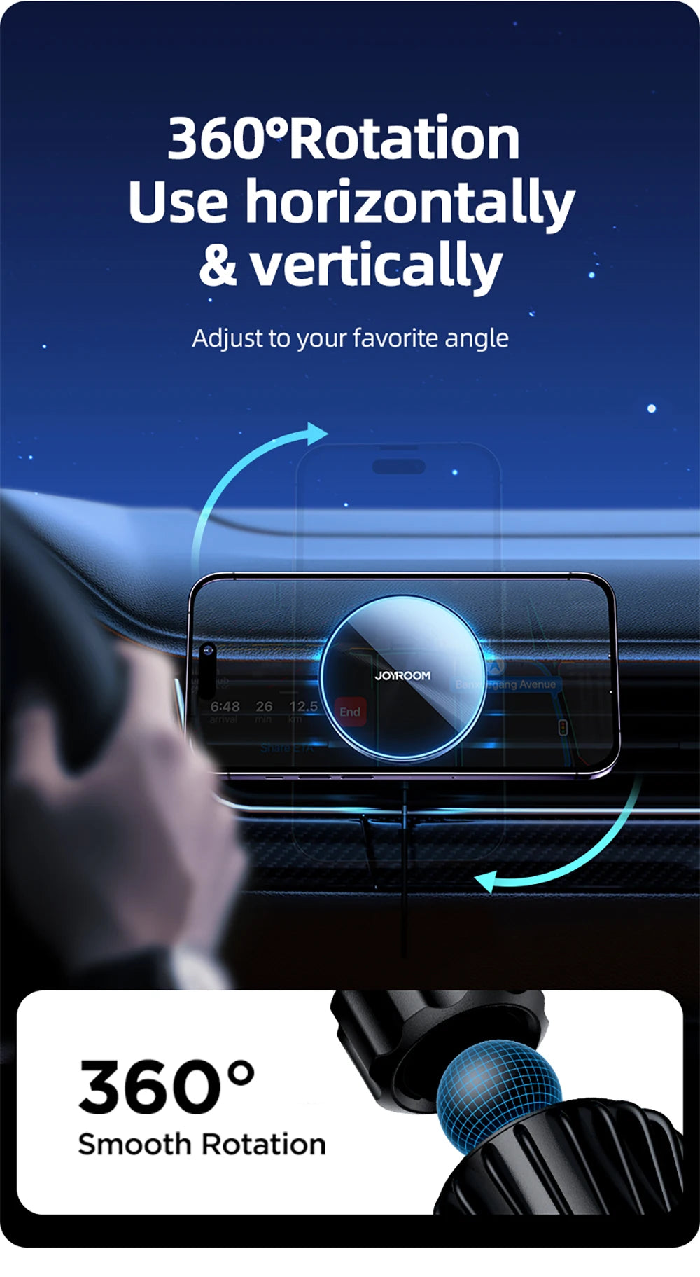 Joyroom 15W Magnetic Wireless Car Charger