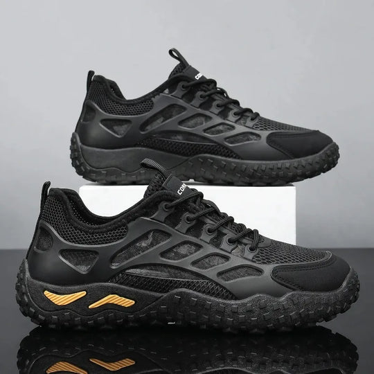 Men's Casual Sneakers Breathable New Versatile Mesh Casual Shoes Summer Anti Slip Wear-resistant Hiking Shoes Outdoor Walking