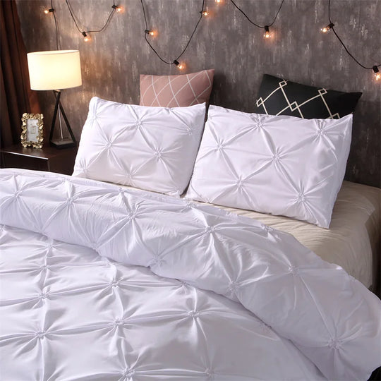 Queen Comfort Set 3Pieces, Gray Bed in a Bag Comforter Set for Bedroom, Beddding Sets without Comforter, Duvet cover&Pillowcases