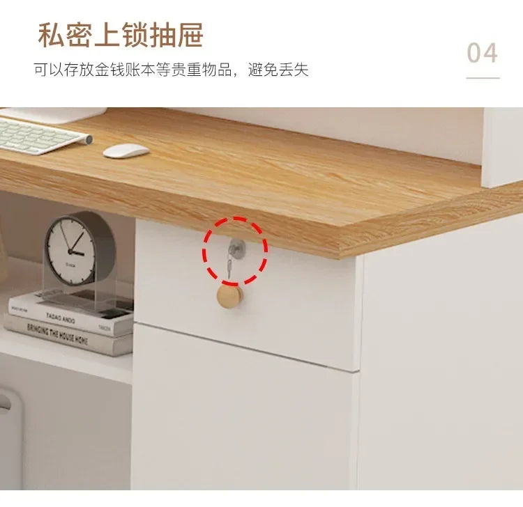 Bar Modern Reception Desk Tall Cabinet Lights Office Table Reception Desk Commercial Cashier Mostrador Garden Furniture Sets