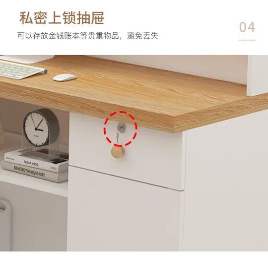 Bar Modern Reception Desk Tall Cabinet Lights Office Table Reception Desk Commercial Cashier Mostrador Garden Furniture Sets