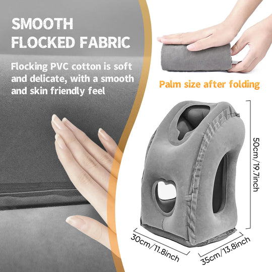 Inflatable Travel Pillow with Patented Valve