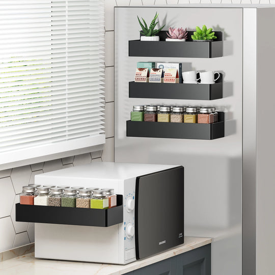 4PCS Magnetic Spice Storage Rack