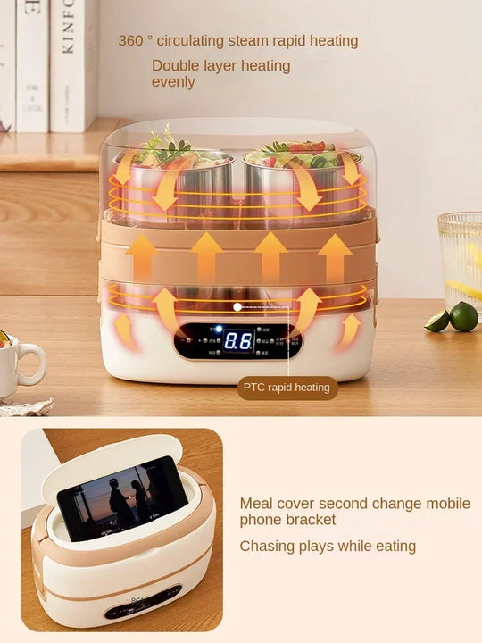 Electric Heating Insulated Lunch Box 220V