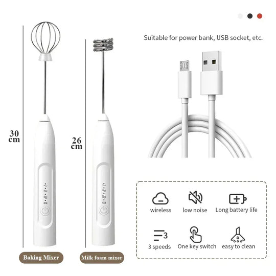 Milk Frother Handheld Cappuccino Maker