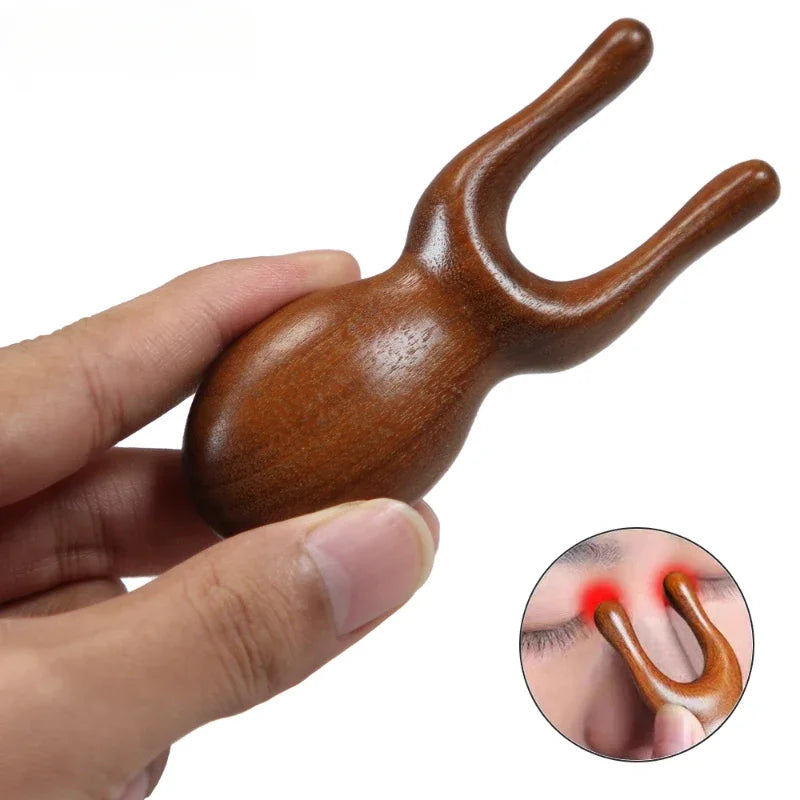 Natural Sandalwood Gua Sha Massager and Facial Combs Set for Face and Scalp Care - Jscomfortzstore