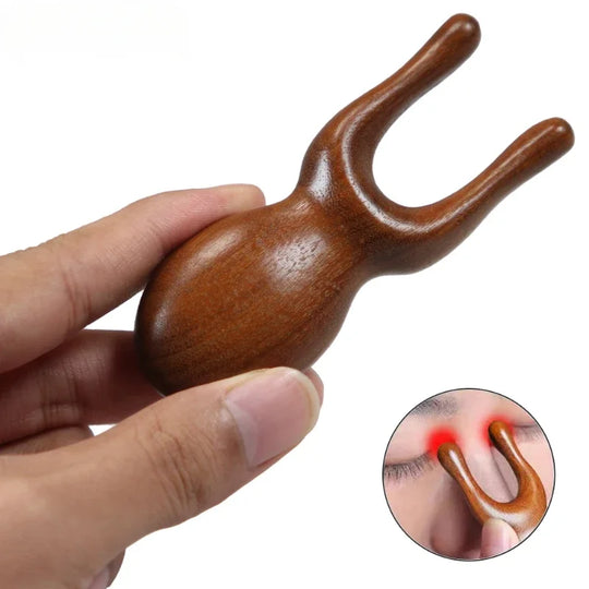 Natural Sandalwood Gua Sha Massager and Facial Combs Set for Face and Scalp Care - Jscomfortzstore