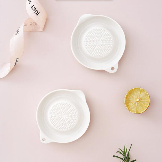 White Ceramic Ginger & Garlic Grater