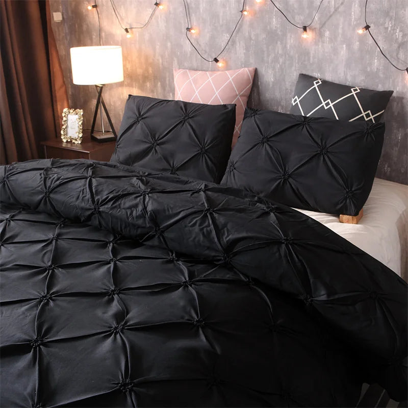Queen Comfort Set 3Pieces, Gray Bed in a Bag Comforter Set for Bedroom, Beddding Sets without Comforter, Duvet cover&Pillowcases