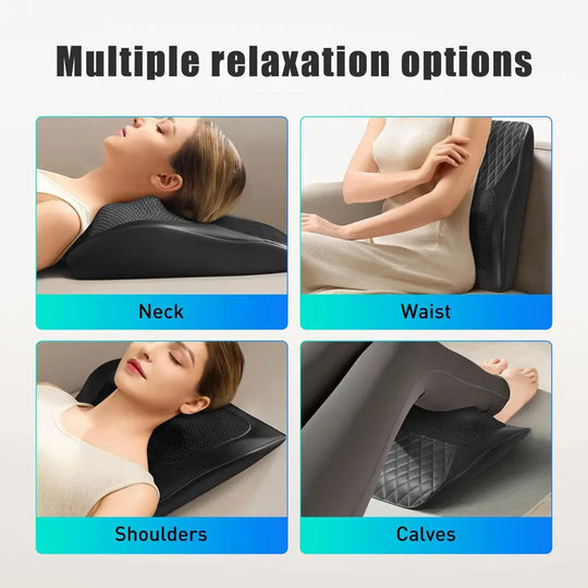 Neck Pillow Massager 3 Speed Adjustment Vibration Heating Massage Machine Can Be Used To Relax Shoulder, Neck, And Back Muscle
