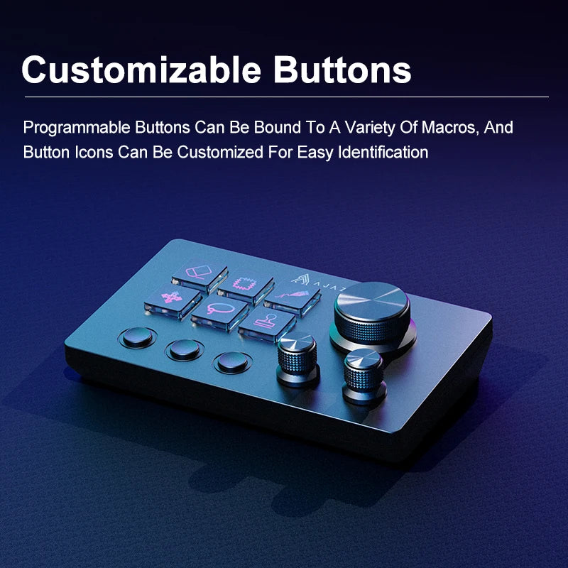 Ajazz AKP03E Programmable Macro Keyboard Multifunctional Console Panel Assistente Custom Button Mini Keyboard For PC Laptop