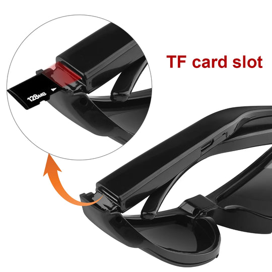 Portable 1080P HD Mini Glasses Camera Video Recorder Wearable Sunglasses Camera Outdoor Sports DV DVR Surveillance Camcorder