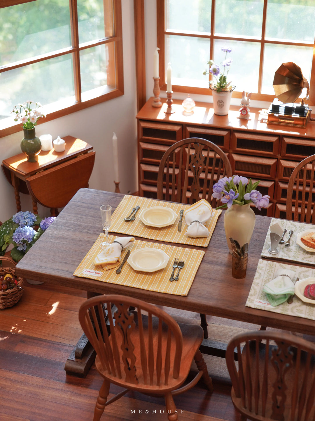 1/6 doll house model furniture accessories mini model Free combination retro table legs desktop