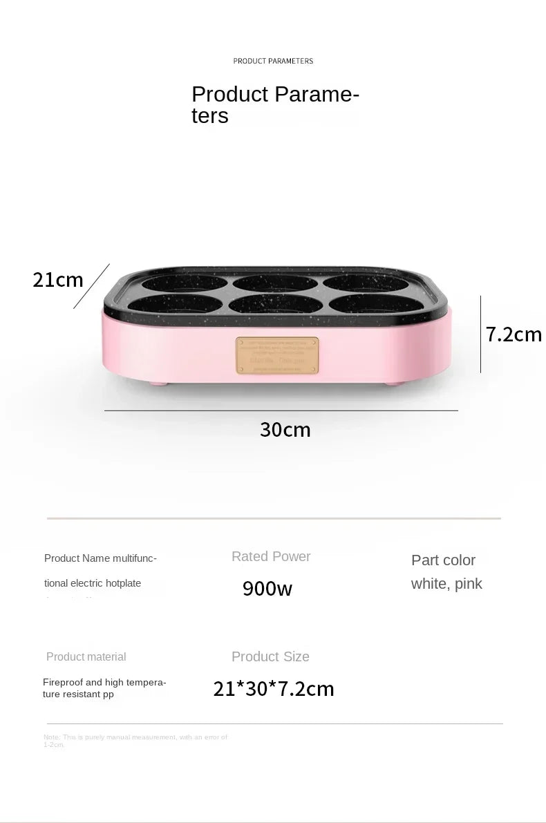 Fried egg burger machine non-stick flat bottom household frying pan breakfast pancake pancake pan small four-hole fried artifact