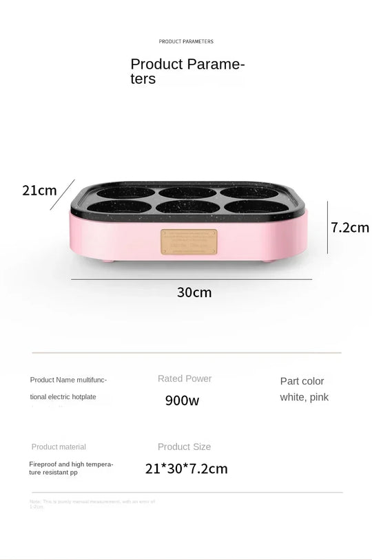 Fried egg burger machine non-stick flat bottom household frying pan breakfast pancake pancake pan small four-hole fried artifact