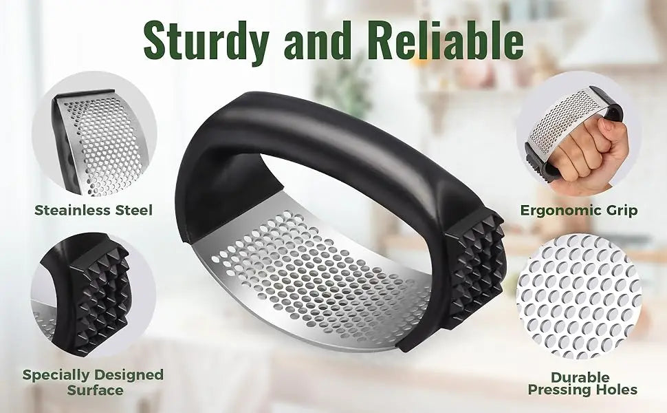 Stainless Steel Garlic Press Rocker