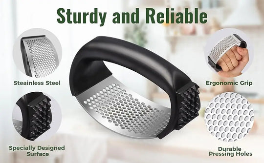 Stainless Steel Garlic Press Rocker
