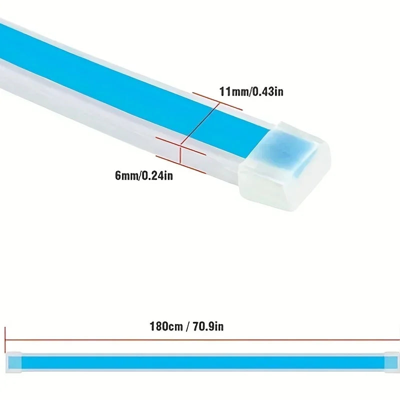 LED Daytime Running Light  Starting Car Hood  Door Decorative Lights DRL Auto Engine Hood Guide Decorative Ambient Lamp 12V