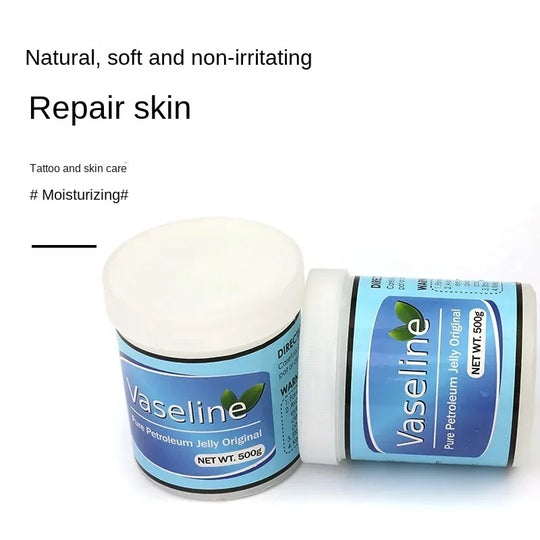 Tattoo Vaseline White Bottle Softens Keratin Skin Lubrication and Auxiliary Coloring Tattoo Embroidery Repair Dry Crack 500g