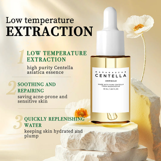 Sensitive Skin Comfort Serum 55ml - Madagascar Centella Formula Calms, Soothes & Deeply Moisturizes for Daily Skin Care Support.