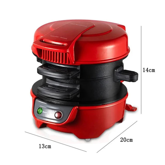 220V 110V Multifunctional burger machine Mini Breakfast Muffin Maker Household Non Stick Plates Electric Burger Maker Machine