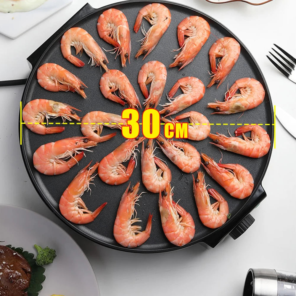 Electric Crepe Maker Machine Pancake Machine With Non-stick Griddle Batter Spreader Crepes Maker 1000W Kitchen Cooking Tools