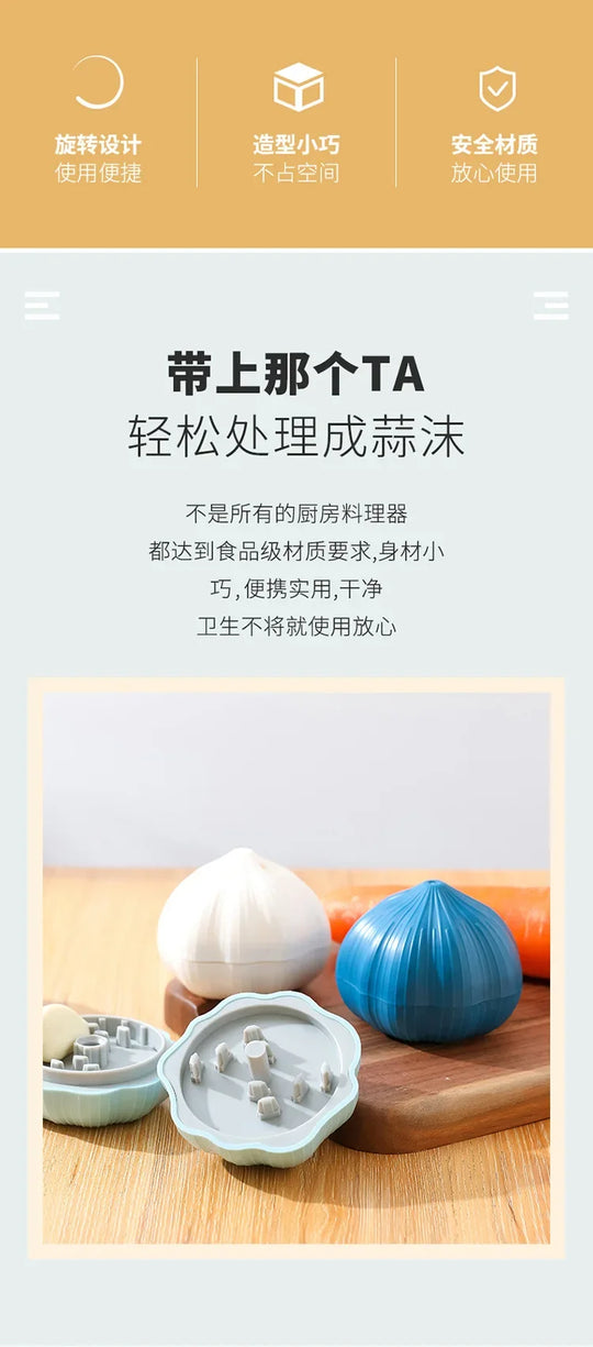 Manual Rotary Grinding Machine Garlic Sharpening Machine Crusher Kitchen Tools Manual Chili Ginger Garlic Mashing Machine