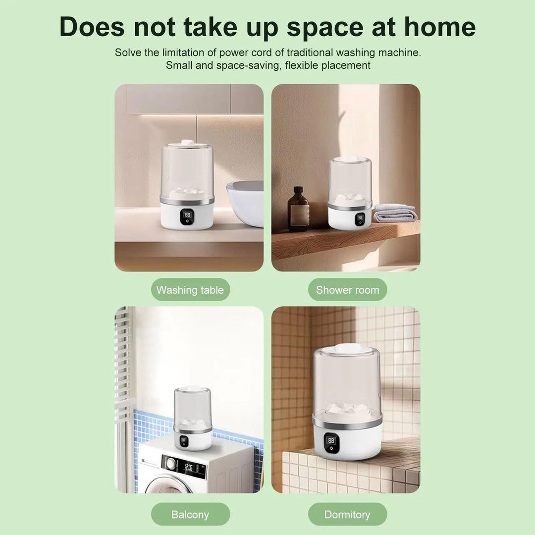 Underwear Washing Machine Mini Laundry Washer Cleaning For Underwear Rechargeable Baby Clothes Cleaning Appliance For Towels
