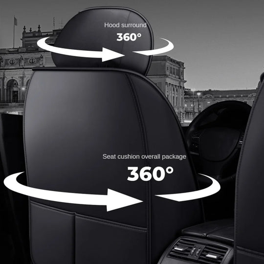 5-Seater Universal Luxury PU Leather Car Seat Covers