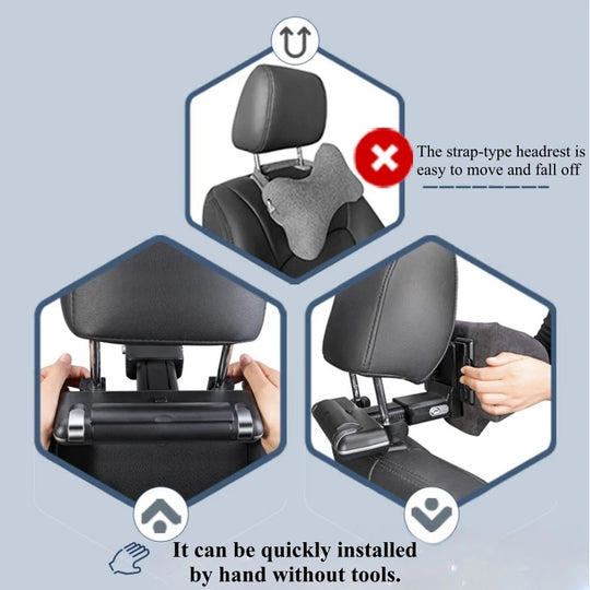 Adjustable Car Headrest Pillow