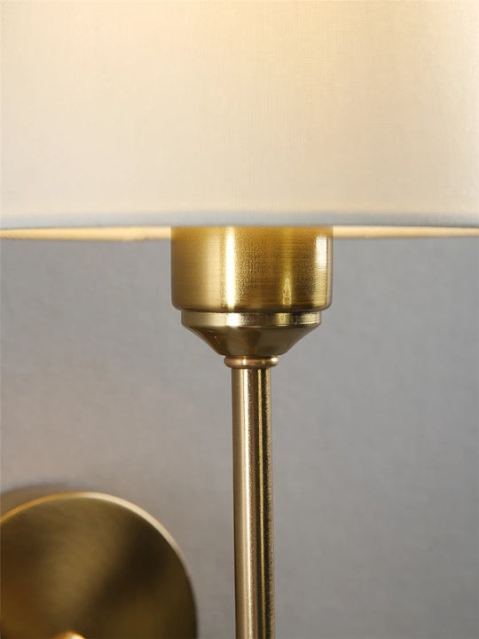 Modern American Wall Lamp for Bathroom Mirror Light Bedroom Room Decor Corridor Cloth shade Sconce 100V-220V Hard wired